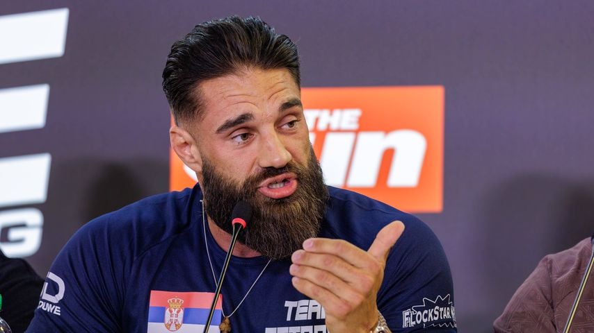 Aleks Petrovic auf der Pressekonferenz zum Fame Fighting in der Ostermann Arena Leverkusen am 03.06.2026