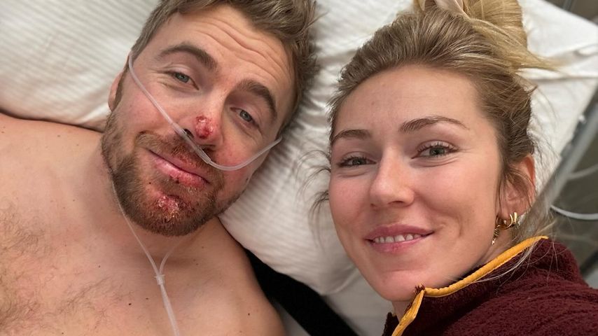 Freundin umsorgt Aleksander Aamodt Kilde nach Ski-Unfall