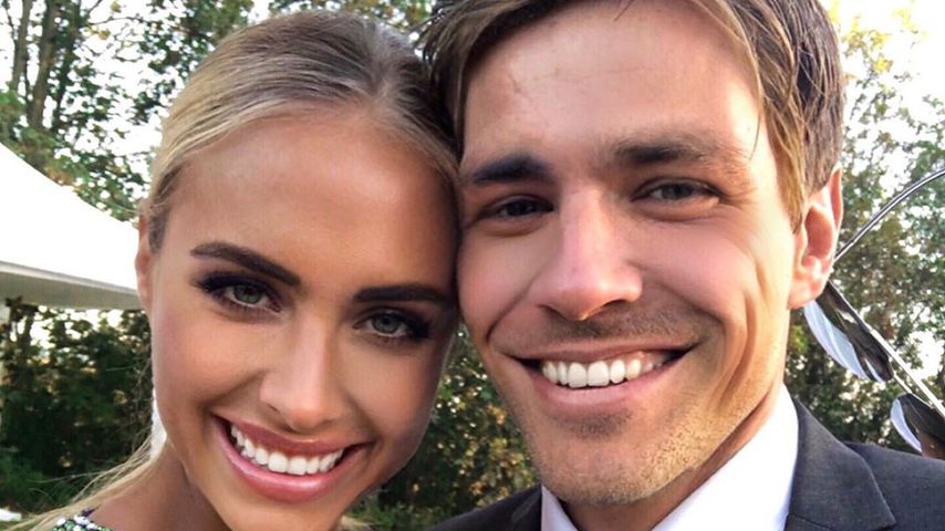 Model Alena Gerber und Kicker Clemens Fritz, September 2019