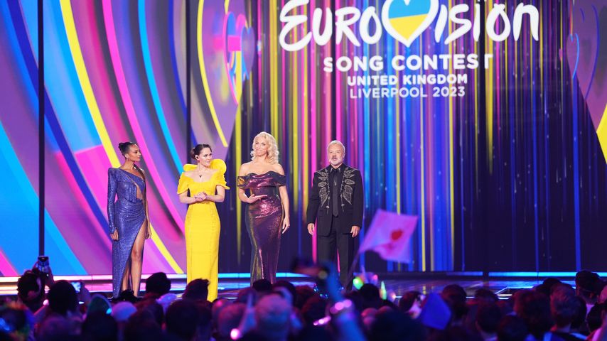 Alesha Dixon, Julia Sanina, Hannah Waddingham und Graham Norton, ESC-Moderatoren