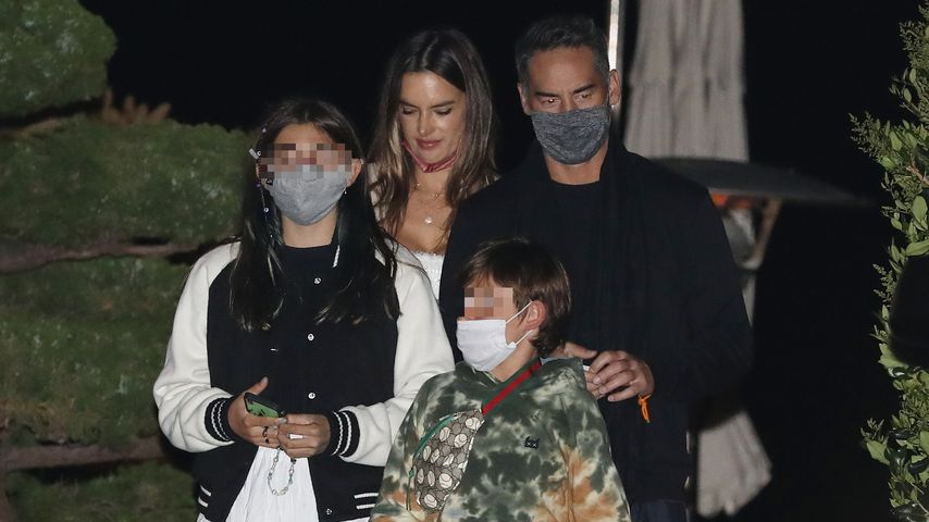 Alessandra Ambrosio mit ihrem Freund Richard Lee und ihren Kindern