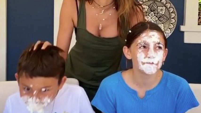 Alessandra Ambrosio mit ihren Kindern Noah und Anja im Mai 2020