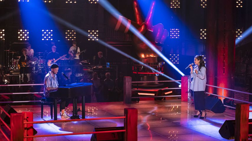 Alessandro Pola und Hannah Wilhelm in ihrem "The Voice of Germany"-Battle 2020