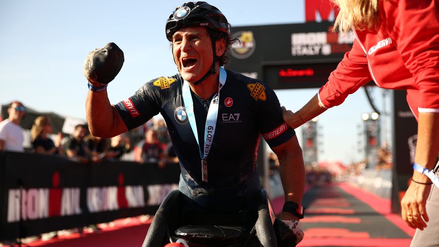Alessandro Zanardi beim Ironman Italy, 2019