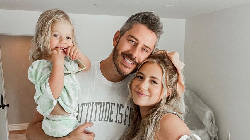 Arie Luyendyk, Jr. und Lauren Burnham mit Töchterchen Alessi