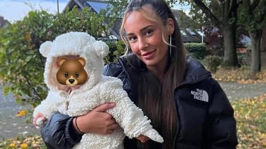 Alessia Herren mit ihrer Tochter Anisa-Amalia im Oktober 2023