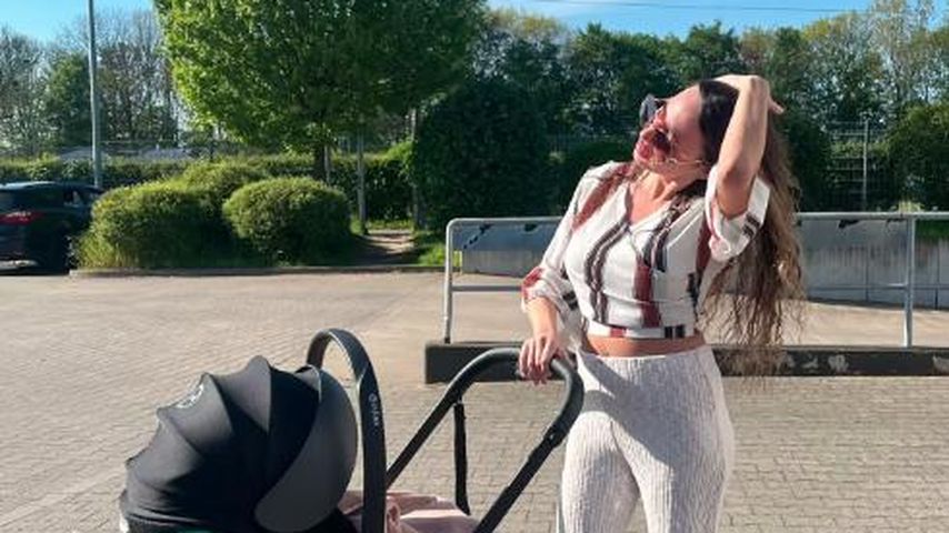 Alessia Herren mit ihrer Tochter, Mai 2023