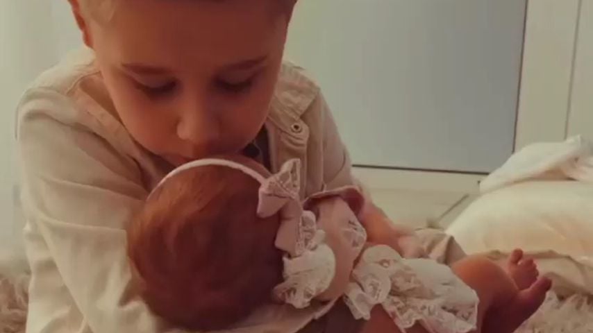 Alessio Lombardi und seine Schwester Solea im Dezember 2021