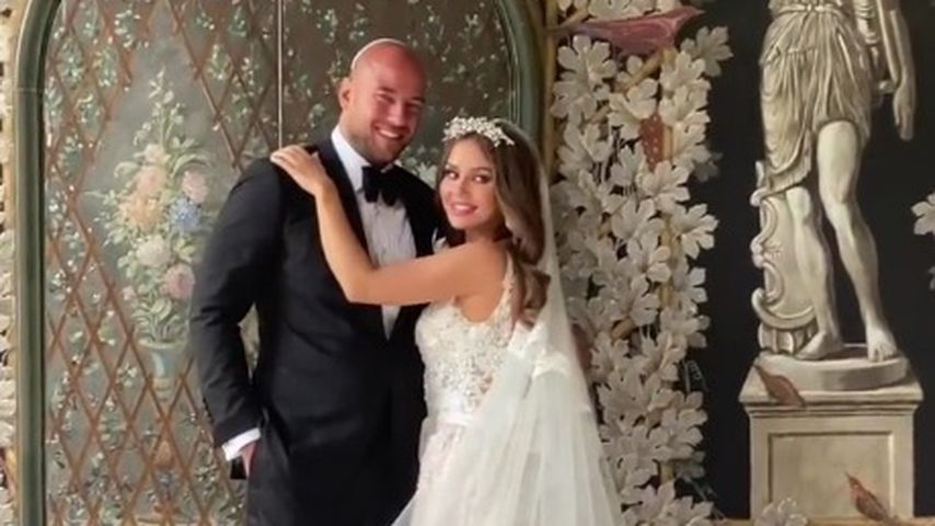 Alex Beliaikin und Kim Gloss bei ihrer Hochzeit