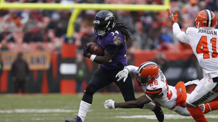 Alex Collins in Cleveland, Ohio