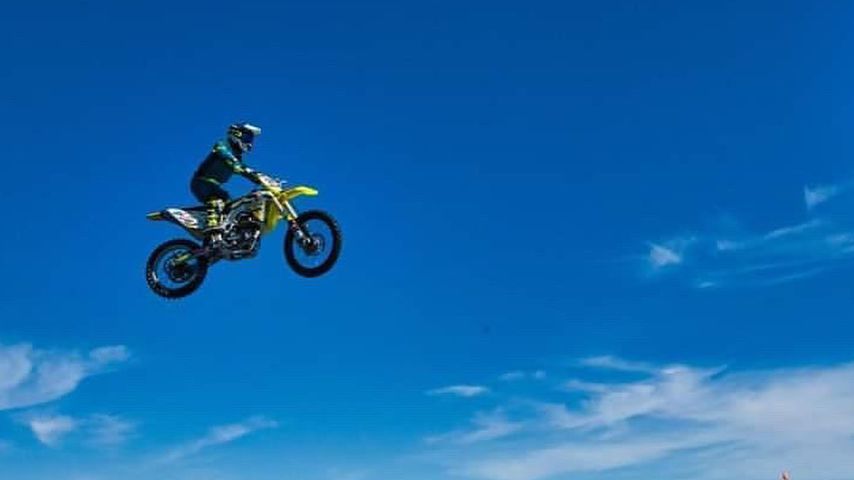 Alex Harvill auf dem Motorrad