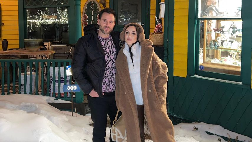 Alex Manos und Farrah Aldjufrie im Dezember 2022