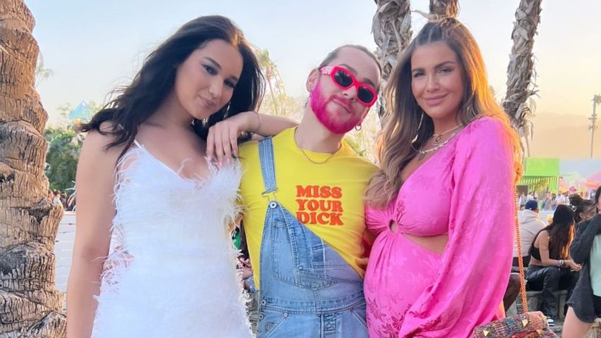 Alex Mariah Peter mit Riccardo Simonetti und Novalanalove beim Coachella, 2022