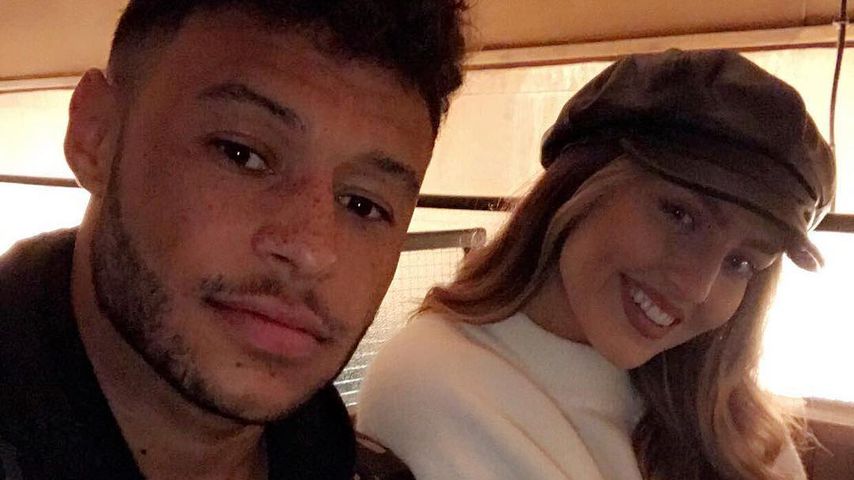 Alex Oxlade-Chamberlain und Perrie Edwards im September 2017