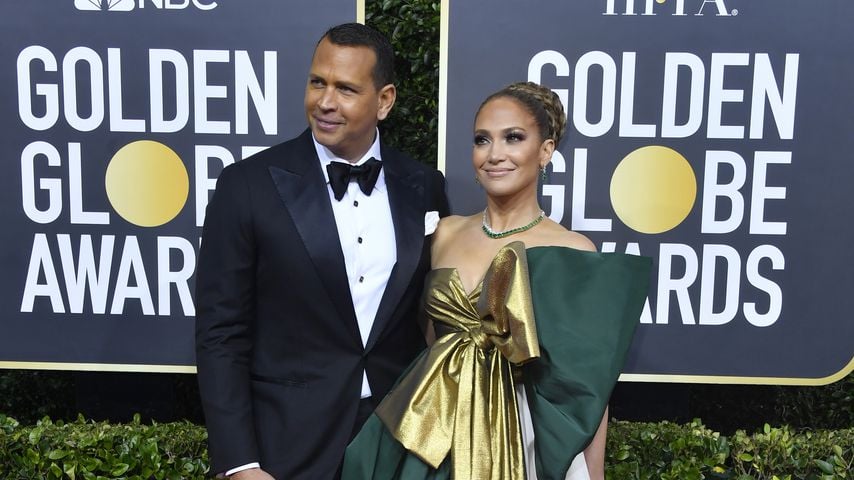 Alex Rodriguez und Jennifer Lopez bei den Golden Globes in Beverly Hills im Januar 2020
