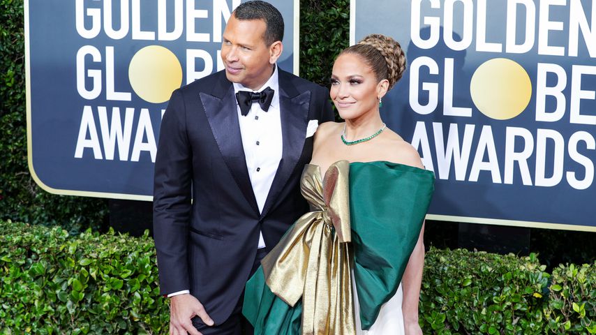 Alex Rodriguez und Jennifer Lopez bei den Golden Globes, Januar 2020