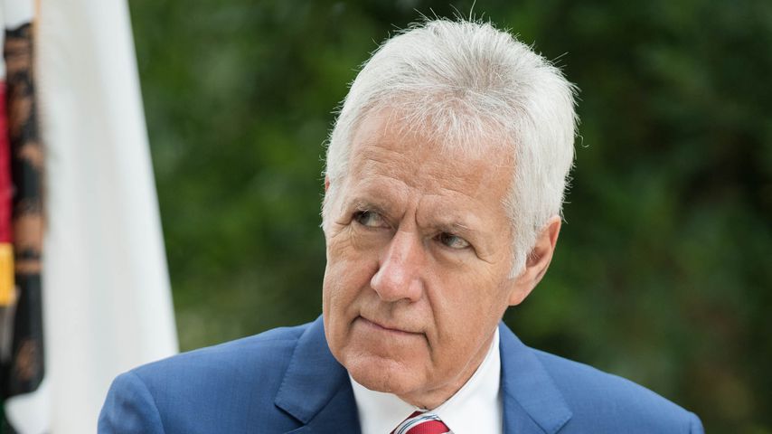 Moderator Alex Trebek