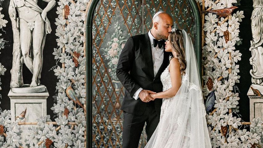 Alexander Beliaikin und Kim Gloss bei ihrer Hochzeit