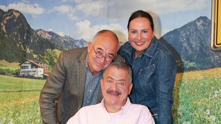 Alexander Duda, Joseph Hannesschläger und Ursula Maria Burkhart beim "Die Rosenheim Cops"-Fototermin