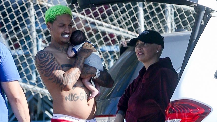 Alexander Edwards, Baby Slash und Amber Rose in Los Angeles, 2019