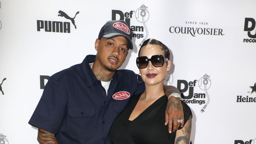 Alexander Edwards und Amber Rose