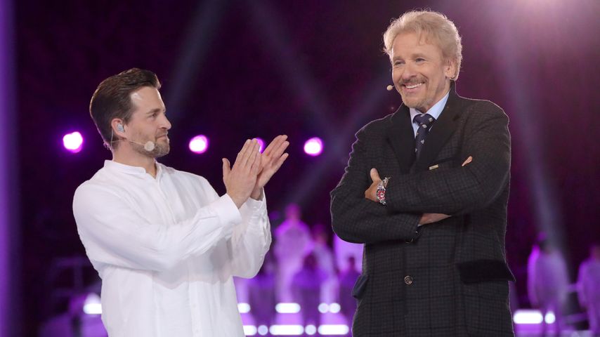 Alexander Klaws und Thomas Gottschalk bei "Die Passion"