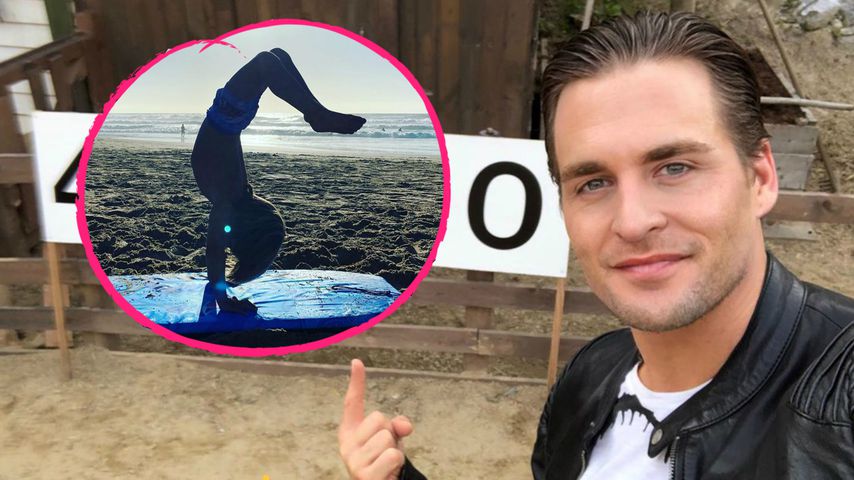 Mit drei Jahren: Alexander Klaws' Sohn kann schon Handstand