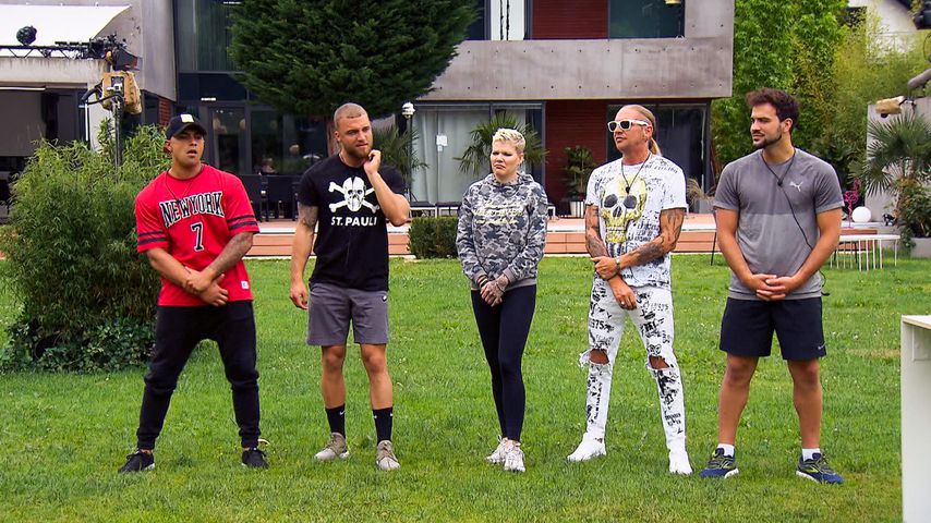 Alexander Molz, Filip Pavlović, Melanie Müller, Don Francis und Yasin bei "Like Me – I'm Famous"