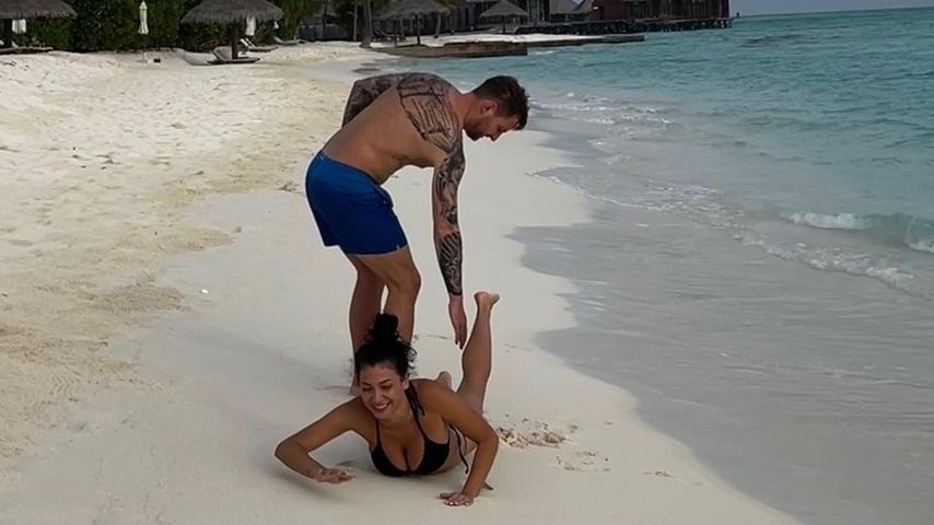 Paola Maria und Alexander Thoss auf den Malediven