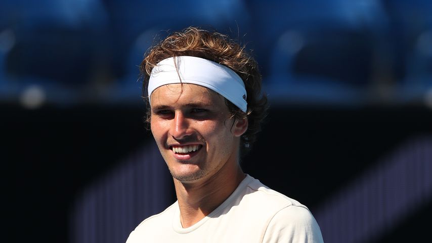 Alexander Zverev beim Training, 2023