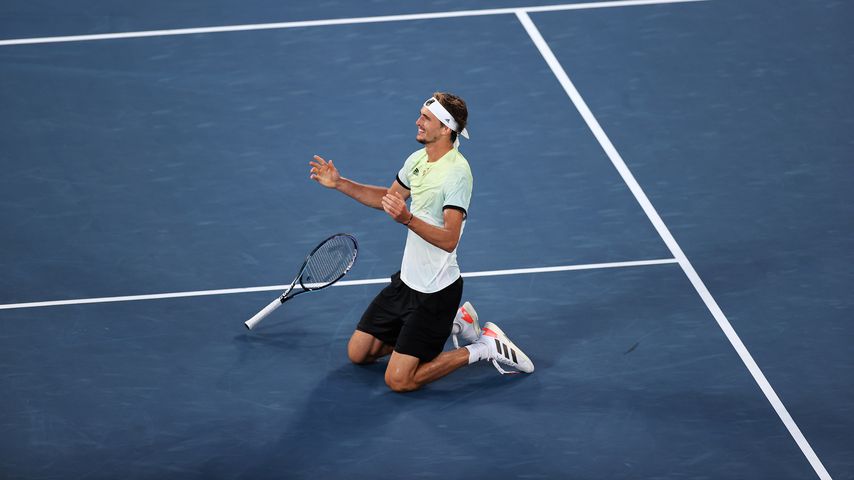 Alexander Zverev nach seinem Olympia-Sieg in Tokio am 1. August 2021