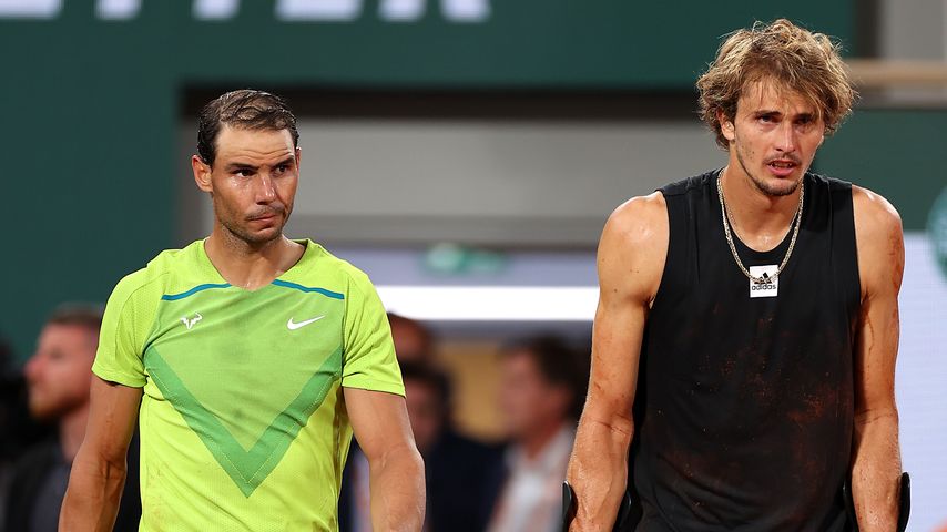 Rafael Nadal und Alexander Zverev bei den French Open