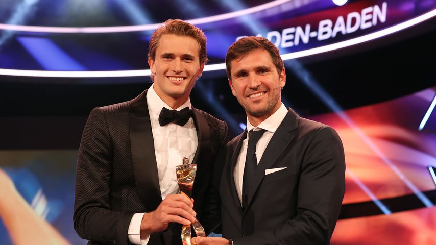 Alexander Zverev mit seinem Bruder Mischa