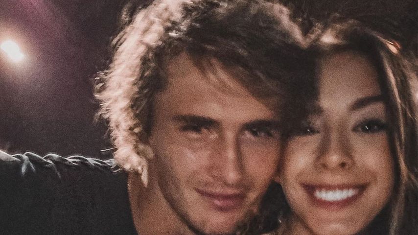 Alexander Zverev und Brenda Patea im Januar 2020 in Melbourne