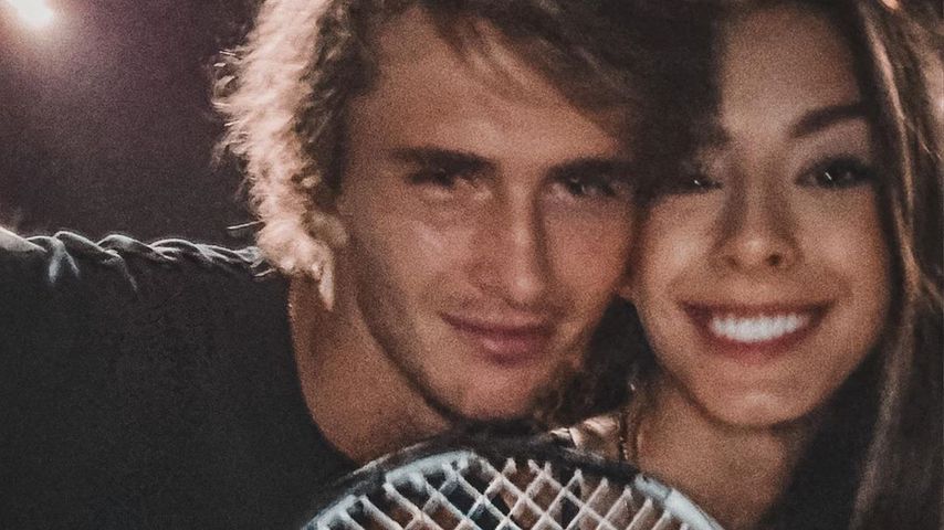 Alexander Zverev und Brenda Patea im Januar 2020 in Melbourne