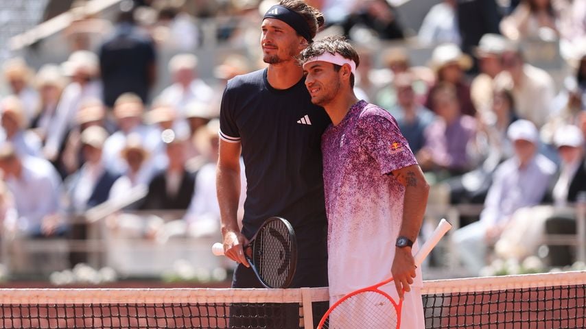 Alexander Zverev und Flavio Cobolli vor dem Finale der French Open 2026