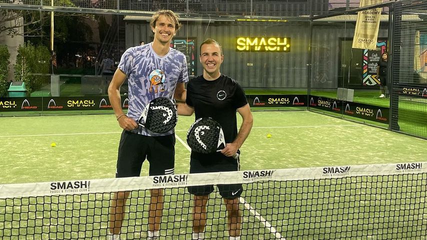 Neues Duo? Alexander Zverev und Mario Götze spielen Padel