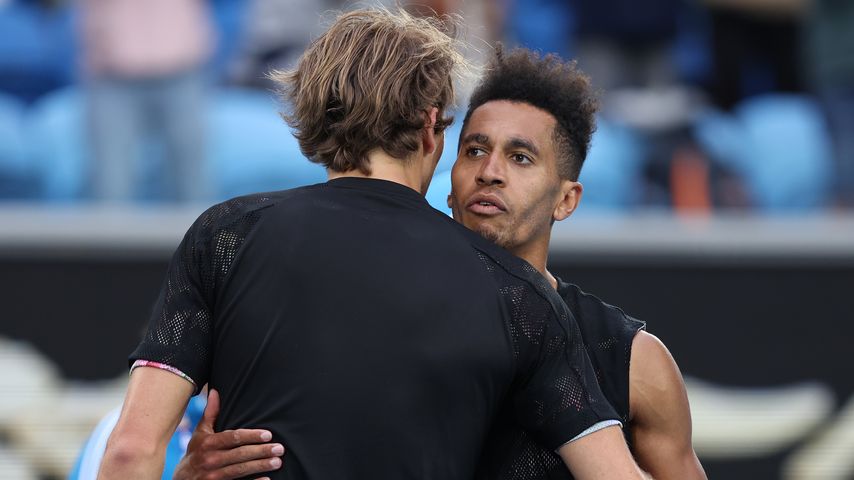 Alexander Zverev und Michael Mmoh bei den Australian Open
