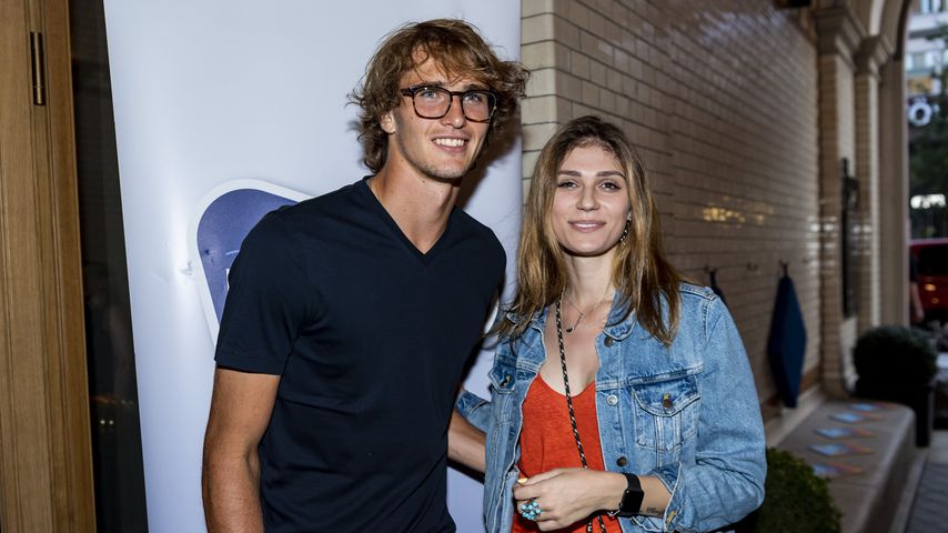 Alexander Zverev und Olga Sharypova im Juli 2019 in Hamburg
