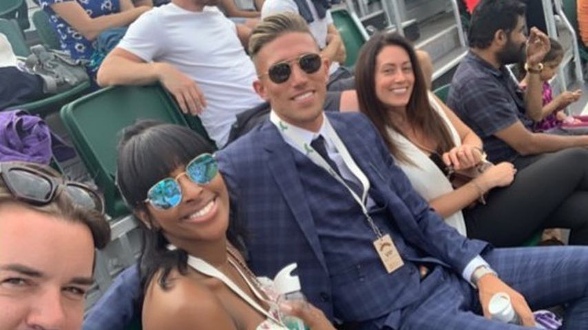 Alexandra Burke mit Angus MacDonald in Wimbledon