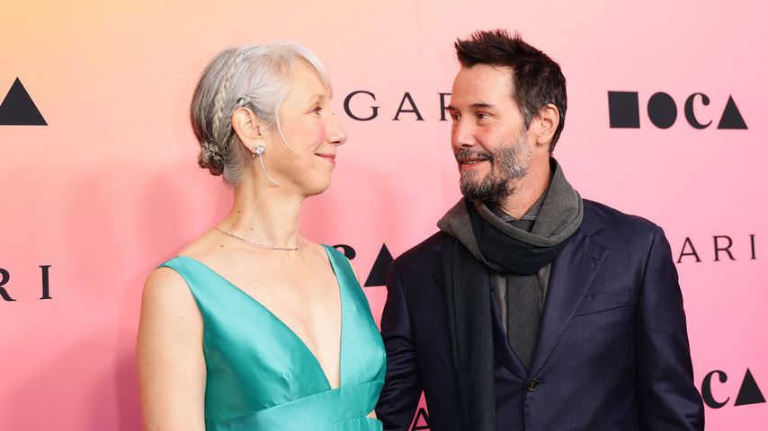 Alexandra Grant und Keanu Reeves, April 2024