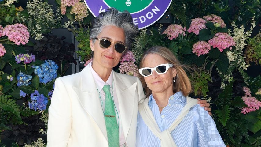 Selten: Jodie Foster genießt Wimbledon mit Frau Alexandra