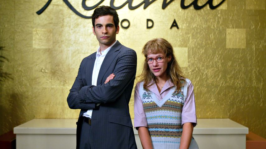 Alexandra Neldel und Mathis Künzler als Lisa Plenske und David Seidel 2005 bei "Verliebt in Berlin"