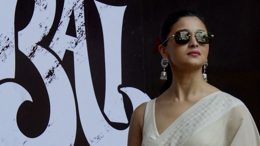 Alia Bhatt bei einer Promoaktion für den Film "Gangubai Kathiawadi" in Mumbai, Februar 2022