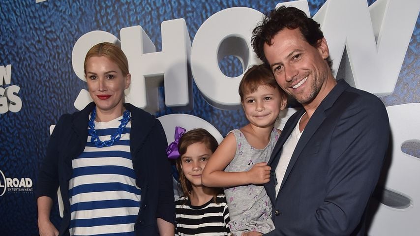 Alice Evans und Ioan Gruffudd mit ihren Kindern Ella und Elsie, Mai 2018