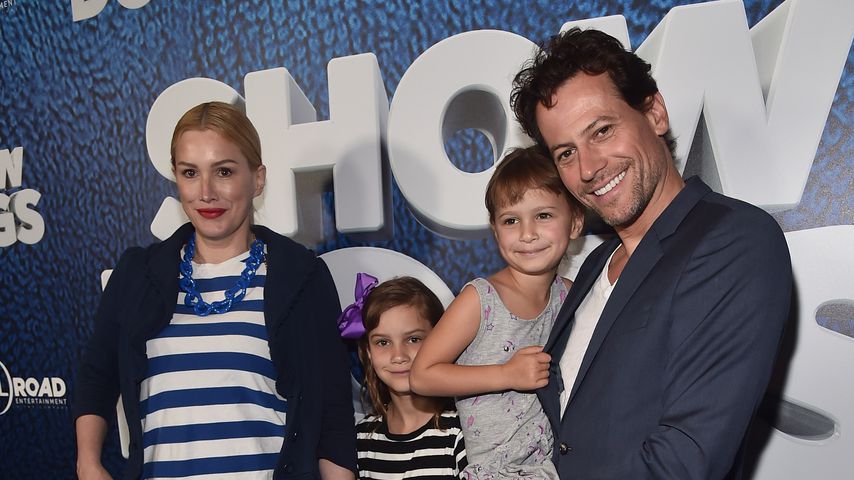 Alice Evans und Ioan Gruffudd mit ihren Kindern Ella und Elsie, Mai 2018