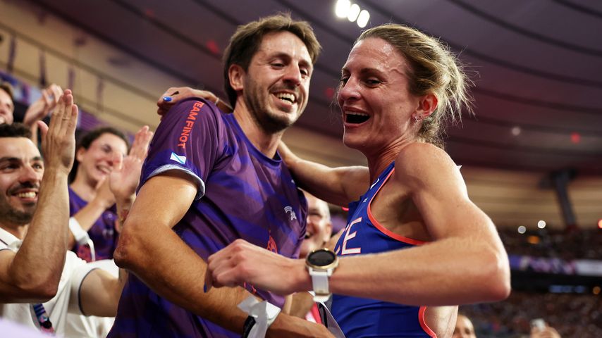 Alice Finot und ihr Partner Bruno Martinez bei Olympia in Paris, August 2024