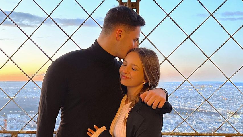 Alina Mour, Influencerin, mit ihrem Partner