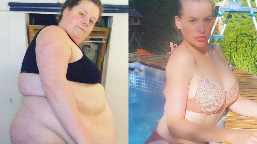Ziel erreicht! Aline Bachmann flasht mit Vorher-Nachher-Foto