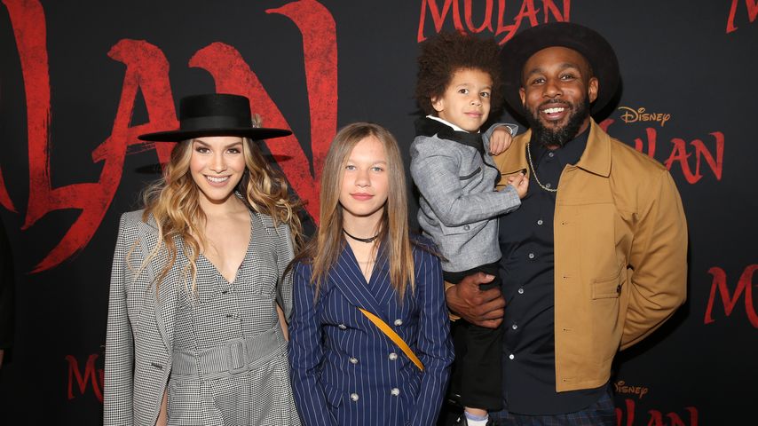 Allison Holker, Weslie Fowler, Maddox Laurel Boss und Stephen Boss, März 2020
